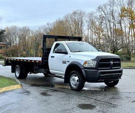 RAM TRUCKS RAM 5500 USED 2018 RAM 5500 REGULAR CAB 2WD DRW 16-FOOT FLAT DECK TRUCK