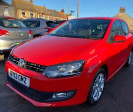 2013 VOLKSWAGEN POLO 1.4 MATCH 5DR HATCHBACK PETROL MANUAL