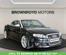 2008 AUDI RS4 CABRIOLET 4.2 CONVERTIBLE 2DR PETROL MANUAL QUATTRO (336 G/KM, 415 BHP) CONVERTIBLE...