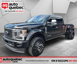 FORD F 450 CREW CAB PLATINUM CABINE 6 PLACES 4RM CAISSE DE 8 PI