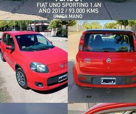 FIAT UNO FIAT UNO SPORTING 2012 PRIMERA MANO