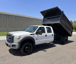 FORD F 450 CREW CAB 2016 FORD F-450 F450 4WD DUALLY DUMP TRUCK TURBO DIESEL 66K