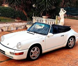 PORSCHE 911 CABRIOLET 964 CARRERA 2 PORSCHE 964 911 CARRERA 2 CABRIOLET ASI TARGA ROMA