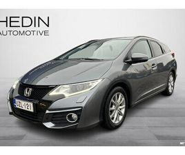 HONDA CIVIC TOURER TOURER 1,8I ELEGANCE PLUS AT // NAVI / KAMERA / AUT.ILMASTOINTI / BLUETOOTH / LÄMMITTIMET / 2XALUT!