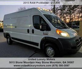 RAM TRUCKS RAM PROMASTER CARGO VAN 2015 RAM PROMASTER 2500 159 WB 3DR HIGH ROOF CARGO VAN