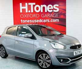 2017 MITSUBISHI MIRAGE 1.2 JURO 5DR CVT HATCHBACK PETROL AUTOMATIC