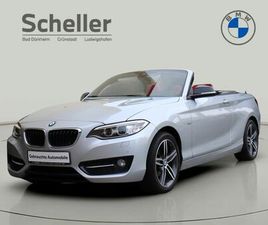 BMW 218I CABRIO SPORT LINE *VERKAUF NUR AN HÄNDLER*
