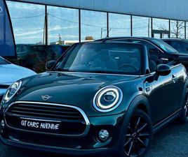 MINI CABRIO COOPER MINI COOPER CABRIOLET 136CH HEDDON STREET BVA7/2019/52000KM/VH FRANÇAIS/SUIVI MINI/SÉRIE SPÉCIALE/CARPLAY/DÉCAPOTABLE/GPS/INDUCTION/JANTES 17’’/RADARS AR/RÉGULA