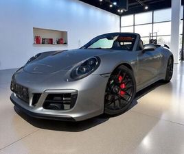 PORSCHE 911 CABRIOLET 991 CARRERA 4 GTS PORSCHE 911 (991.2) CARRERA 4 GTS CABRIOLET - PDK - GRIS ARGENT GT / CUIR NOIR - FULL ÉQUIPÉE, FULL SUIVI - SEULEMENT 43.000 KMS