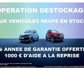 VOITURES SANS PERMIS OPERATION DESTOCKAGE SUR LE NEUF- A PARTIR DE 89 EUROS/MOIS