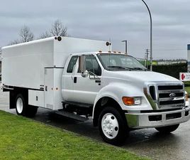 2013 FORD F650 SUPER DUTY SUPERCAB CHIPPER DUMP TRUCK