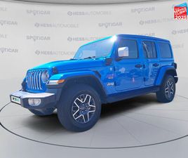 JEEP WRANGLER UNLIMITED JEEP WRANGLER UNLIMITED 2.0 T 380CH 4XE OVERLAND COMMAND-TRAC MY23 TOUVRANT SIEGES CHAUF/CUIR GPS D'OCCASION - HESS AUTOMOBILE