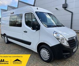 VAUXHALL MOVANO 2018 VAUXHALL MOVANO 2.3 CDTI WELFARE CREWCAB VAN MWB 6 SEATS MICROWAVE