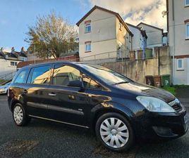 VAUXHALL ZAFIRA VAUXHALL ZAFIRA 7 SEATER 1.6LTR 5DR IN MIDNIGHT BLACK (12M MOT,NICE SPEC,CHEAP WORKHORSE)
