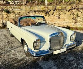 MERCEDES CLASSE S CABRIOLET 220 SE MERCEDES-BENZ 220 SEB CABRIO W111, SCHALTER, BECKER GRAND PRIX
