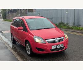 VAUXHALL ZAFIRA 1.6 16V EXCLUSIV EURO 5 5DR