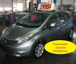 2014 NISSAN VERSA NOTE NOTE SL PETIT BUDGET !!!