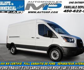 FORD CARGO 2024 FORD TRANSITT-250 148 CARGO MEDIUM ROOF SÉPARATEUR INTÉRIEU