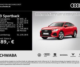 AUDI Q3 SPORTBACK 35 TDI AUDI Q3 SPORTBACK S LINE 35 TDI S TRONIC 8-FACH BEREI