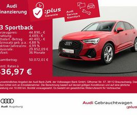 AUDI Q3 SPORTBACK S LINE 35TDI S TR. *OPTSCHW*AHK*8FA