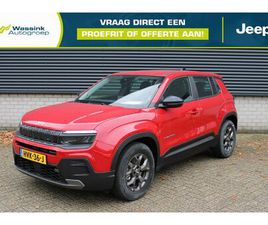 JEEP AVENGER LONGITUDE 54 KWH 156PK I WINTER PACK I STOELVERWARMING I PARKEERSENSOREN I LICHTMETALEN VELGEN