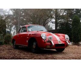 PORSCHE 356 A 1965 PORSCHE 356 ROUGE MANUEL, 4 VITESSES CONDUITE À GAUC...