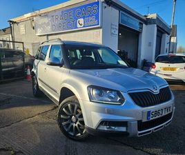 SKODA YETI OUTDOOR 2013 SKODA YETI 2.0 TDI ELEGANCE OUTDOOR 5DR DIESEL MANUAL EURO 5 (110 PS) DIESEL MANUAL