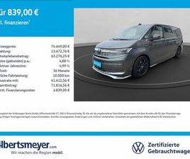 VOLKSWAGEN MULTIVAN VOLKSWAGEN T7 MULTIVAN EHYBRID 4MOTION STYLE +LANG+AHK+LED+