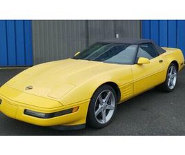 CORVETTE C4 1991 CHEVROLET CORVETTE JAUNE AUTOMATIQUE CONDUITE À GAUC...