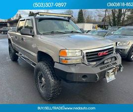 GMC SIERRA 1500HD CREW CAB 2003 GMC SIERRA 1500 HD CREW CAB 4X4 4WD TRUCK SLE PICKUP 4D 6 1/2 FT PICKUP