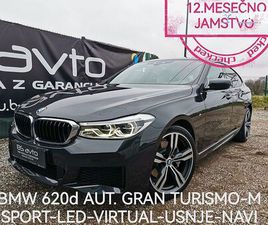 BMW SERIJA 6 GRAN TURISMO: 620D AUT. M SPORT-MEMORY-KAMERA-NAVI-VIRTUAL-F1
