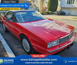 CADILLAC ALLANTE 1989 CADILLAC ALLANTE