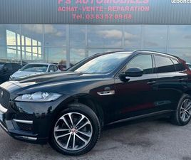 JAGUAR F-PACE 2.0 D 180 CH R-SPORT BVA / CLIM / REGULATEUR / GPS / BOITE AUTO / ATTELAGE / CUIR / 2017 / 141384 KMS
