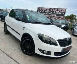 SKODA FABIA SKODA FABIA PHASE 2 1.6 TDI 90CH MONTE CARLO 5P * TOIT OUVRANT REGULATEUR JANTES ALU CLIM * FACTURES D'ENTRETIEN À JOUR * CRIT'AIR 2 * PAIEMENT EN 4 X