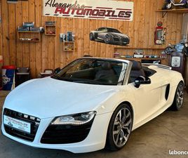 AUDI R8 SPYDER AUSI R8 V10 5.2L 525 CV SPYDER ( CABRIOLET) / 2EME MAIN / BOÎTE MANUEL. RARE / FULL SUIVI AUDI