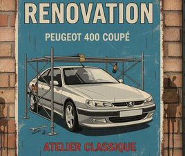 PEUGEOT 406 COUPE PEUGEOT 406 COUPÉ – ANNÉE 2000 – 2.0L – BOÎTE AUTO – EN RÉNOVATION