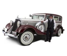 1933 STUDEBAKER PRESIDENT ARGENT MANUEL, 4 VITESSES CONDU...