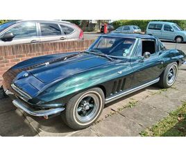 CORVETTE C2 1965 CHEVROLET CORVETTE VERT MANUEL, 4 VITESSES CONDUITE...