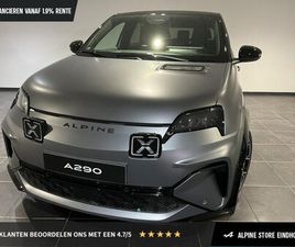 ALPINE A290 - GT PERFORMANCE 52 KWH PACK DRIVING | 19'' SNOWFLAKE | APPLECARPLAY & ANDROIDAUTO | ADAPTIE