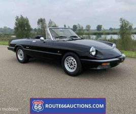 ALFA ROMEO SPIDER DUETTO ALFA ROMEO SPIDER | 1986 | ROUTE 66 AUCTIONS — OLDTIMERS — MARKTPLAATS
