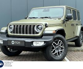 JEEP WRANGLER CONVERTIBLE UNLIMITED JEEP WRANGLER UNLIMITED 4XE 380 SAHARA APPLE CARPLAY/ANDROID AUTO | ACHTERUITRIJ CAMERA | NAVIGATIE | DIRECT LEVERBAAR |