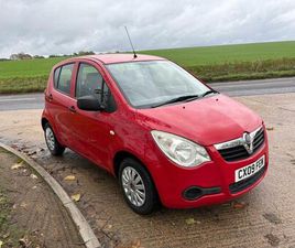VAUXHALL AGILA 2009 VAUXHALL AGILA 1.0 12V EXPRESSION 5DR HATCHBACK PETROL MANUAL