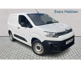 CITROEN BERLINGO VAN CITROEN BERLINGO VAN 1.5 BLUEHDI 1000KG ENTERPRISE ED 100PS 6 SPEED S/S