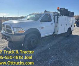 RAM TRUCKS RAM 5500 2011 DODGE RAM 5500 SERVICE TRUCK 4X4 DIESEL 3200LB CRANE AIR COMPRESS