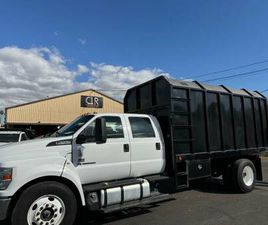 FORD F 650 2017 FORD F650 CREW CAB CHIPPER DUMP TRUCK LO MI CARB COMPLIANT