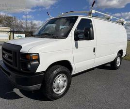 2012 FORD E-350 CARGO VAN, 5.4L, LADDER RACK, BINS, 216K MILES