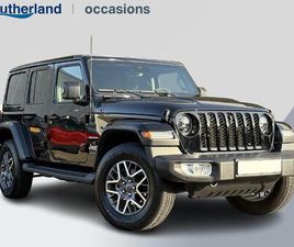 JEEP WRANGLER UNLIMITED 4XE 380PK SAHARA PHEV | LEDER | STOEL- & STUURVERWARMING | NAVIGATIE | AFNEEMBAAR DAK |