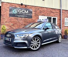 AUDI A3 2018 AUDI A3 1.5 TFSI COD BLACK EDITION EURO 6 (START/STOP) 3DR HATCHBACK PETROL MANUAL