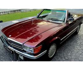 1986 MERCEDES SL CLASS ROUGE FONCÉ AUTOMATIQUE, 4 VITESSE...