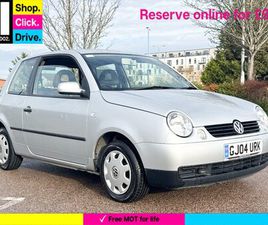 VOLKSWAGEN LUPO 2004 (04) - 1.0 E HATCHBACK 3DR PETROL MANUAL (139 G/KM, 50 BHP)